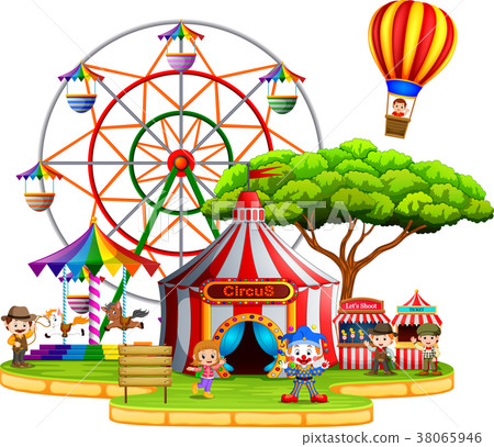 People having fun in circus People having fun in circus 38065946