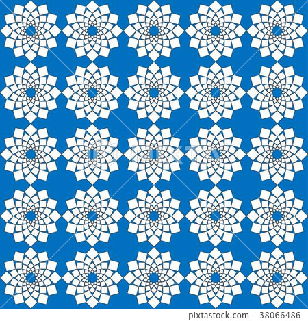 Abstract white pattern geometric of Islamic Abstract white pattern geometric of Islamic 38066486
