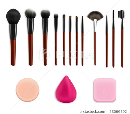 Cosmetic Makeup Tools Set - Stock Illustration [38066592] - PIXTA