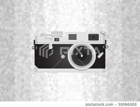 Retro camera or vintage camera in a flat style  38066808