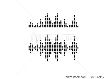 sound waves vector icon illustration 38066947