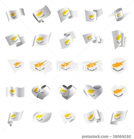 Cyprus flag, vector illustration Cyprus flag, vector illustration 38069280