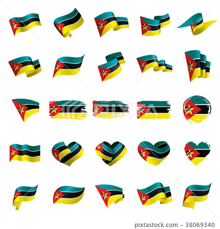 Mozambique flag, vector illustration Mozambique flag, vector illustration 38069340
