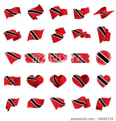 trinidad and tobago flag, vector illustration trinidad and tobago flag, vector illustration 38069716