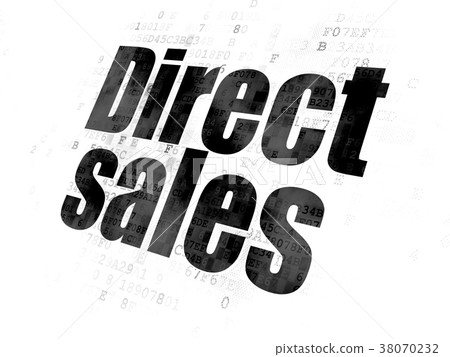 Advertising concept: Direct Sales on Digital Advertising concept: Direct Sales on Digital 38070232