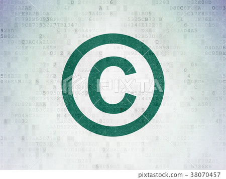 Law concept: Copyright on Digital Data Paper 38070457