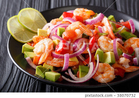 Traditional ceviche seafood with vegetables Traditional ceviche seafood with vegetables 38070732