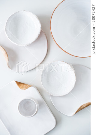 Set of beautiful handmade ceramic, various 38072427