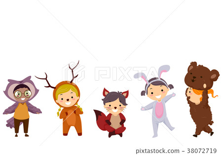 Stickman Kids Woodland Animals Costumes 38072719