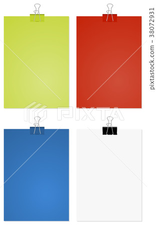 Large paper clip and sheet Large paper clip and sheet 38072931