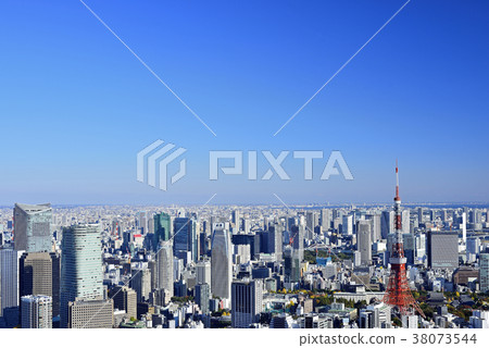 Tokyo city landscape Tokyo Tower 38073544