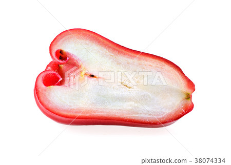 slice rose apple isolated on white background 38074334