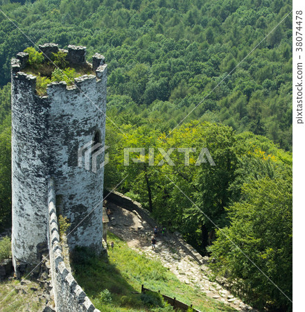 Panoramic view of landscape with old tower (3) 38074478