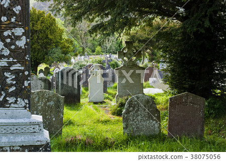 semetery in Glendalough, Ireland. 38075056