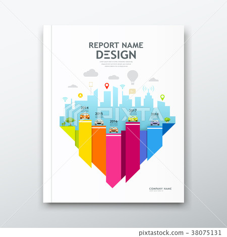 Cover book design annual report, Chart design 38075131