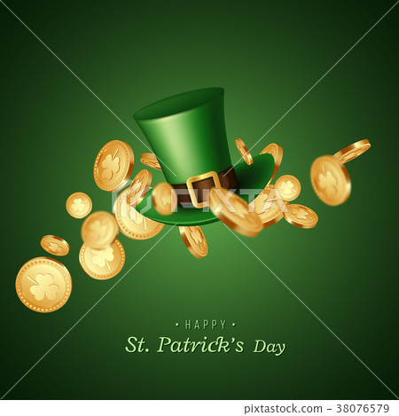 St. Patrick's Day card. St. Patrick's Day card. 38076579