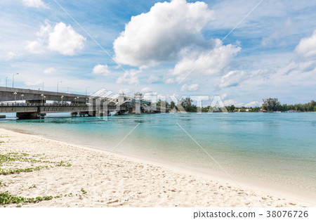 Sarasin bridge connects Phuket Thailand's mainland 38076726