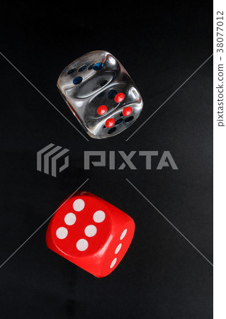 Colorful playing gaming dice 38077012
