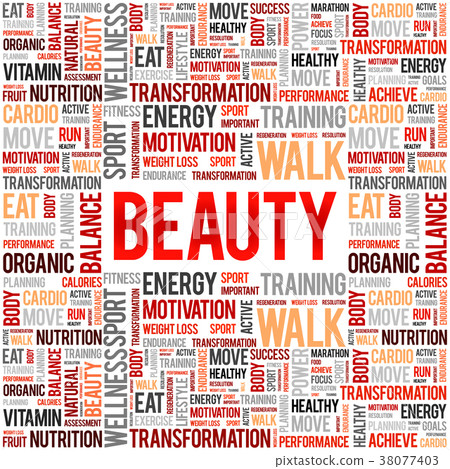 BEAUTY word cloud collage 38077403