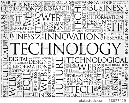 Technology word cloud collage Technology word cloud collage 38077429