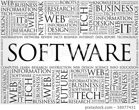 Software word cloud collage 38077431