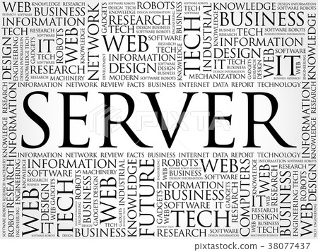 SERVER word cloud collage 38077437