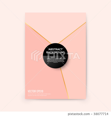 Brochure template with rose goldbackground Brochure template with rose goldbackground 38077714
