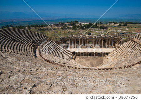 Roman amphitheatre in the ruins of Hierapolis Roman amphitheatre in the ruins of Hierapolis 38077756