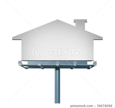 Real Estate Advertising Billboard 38078098