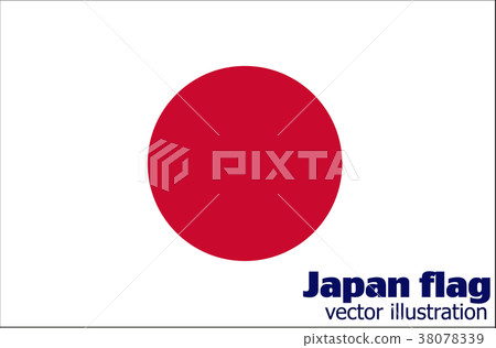 Bright background with flag of Japan. Bright background with flag of Japan. 38078339