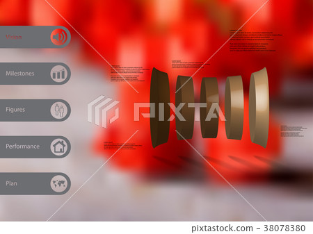 3D illustration infographic template 38078380