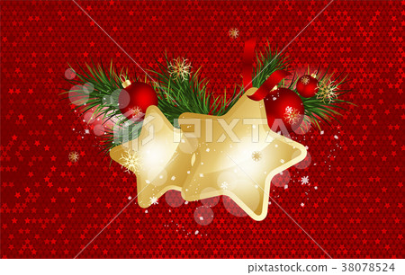 Christmas background with fir branches 38078524
