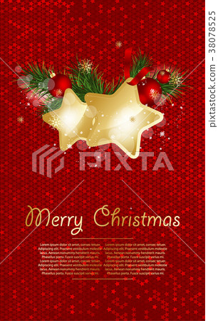 Christmas background with stars. 38078525