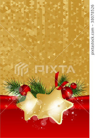 Christmas background with stars. 38078526