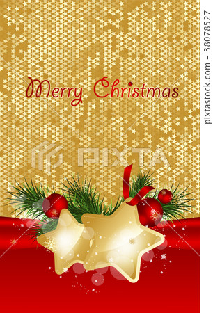 Christmas background with stars. 38078527