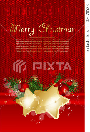 Christmas background with stars. 38078528