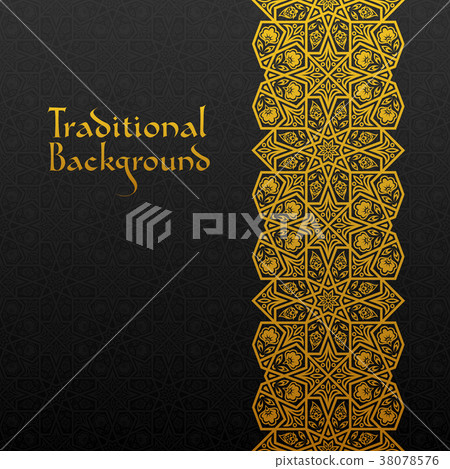 Abstract background with traditional ornament 38078576