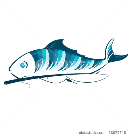 Fish and fishing rod 38079748