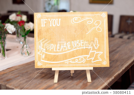 Decorative Message Board Easel Decorative Message Board Easel 38080411
