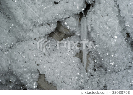 ice flowers on the wall of the cave.. ice flowers on the wall of the cave.. 38080708