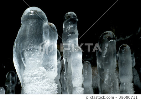transparent ice stalagmites transparent ice stalagmites 38080711
