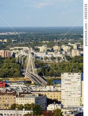 Cityscape of Warsaw, Poland 38081638