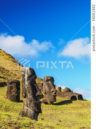 Moais on Easter Island, Chile 38081982
