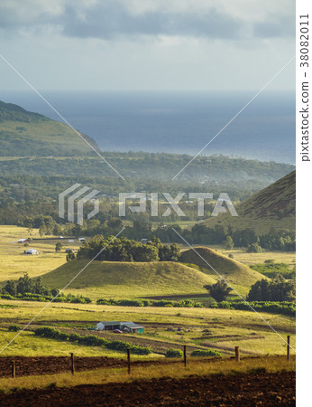 Landscape of Easter Island, Chile 38082011
