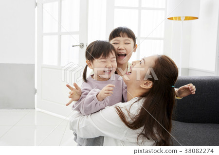 住房，生活，家庭，母親，女兒，韓國人 38082274