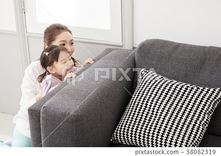 住房，生活，家庭，母親，女兒，韓國人 38082319