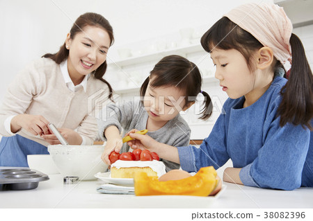 烹飪，母親，女兒，韓國人 38082396