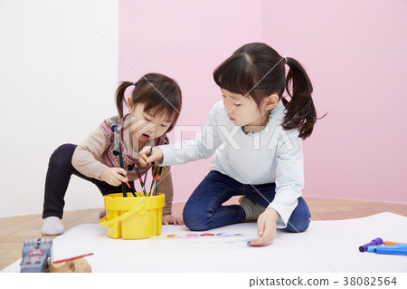 Painting, Children, Korean Painting, Children, Korean 38082564