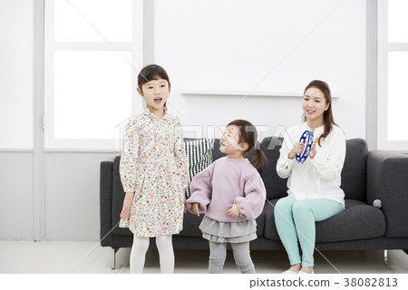 住房，生活，家庭，母親，女兒，韓國人 38082813