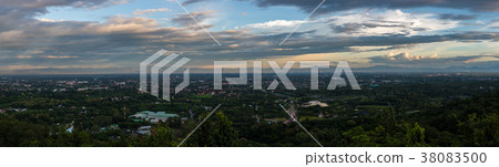 Panorama of Chiang mai city view 38083500